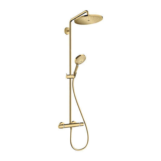 Hansgrohe Croma Select S 280 Thermostatic Shower Column in Gold