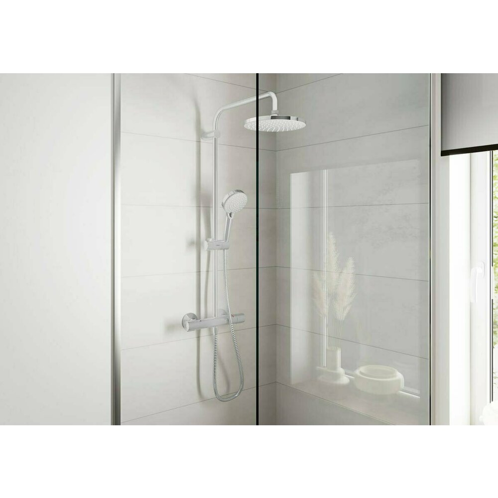 Hansgrohe Vernis Blend 200 Thermostatic Shower Column with 2 Functions