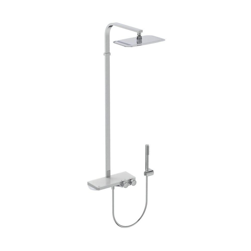 Колона за душ с термостатична батерия и етажерка за съхранение Ideal Standard Ceratherm S200