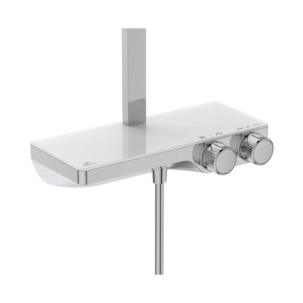 Колона за душ с термостатична батерия и етажерка за съхранение Ideal Standard Ceratherm S200
