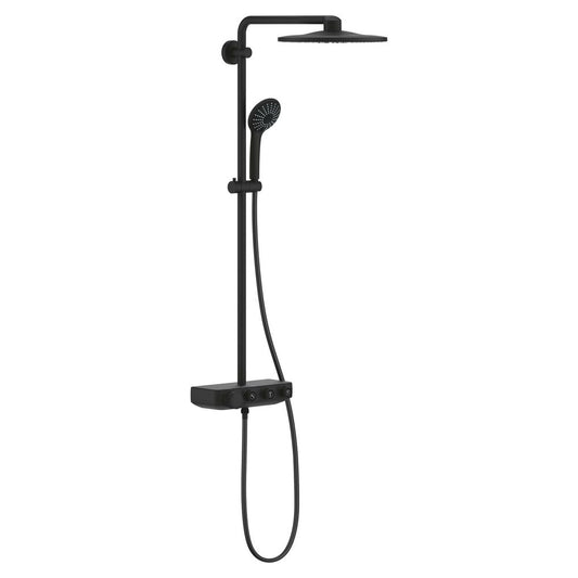Thermostatic shower column matte black Grohe Euphoria SmartControl 310 Duo