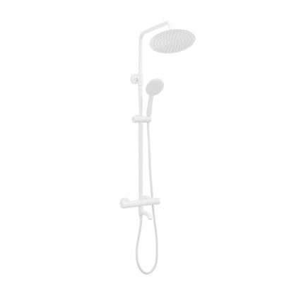 Rea Lungo Thermostatic Shower Column in Matte White