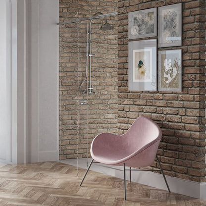 Колона за душ с двоен смесител, матово бронзово покритие FDesign Lacrima