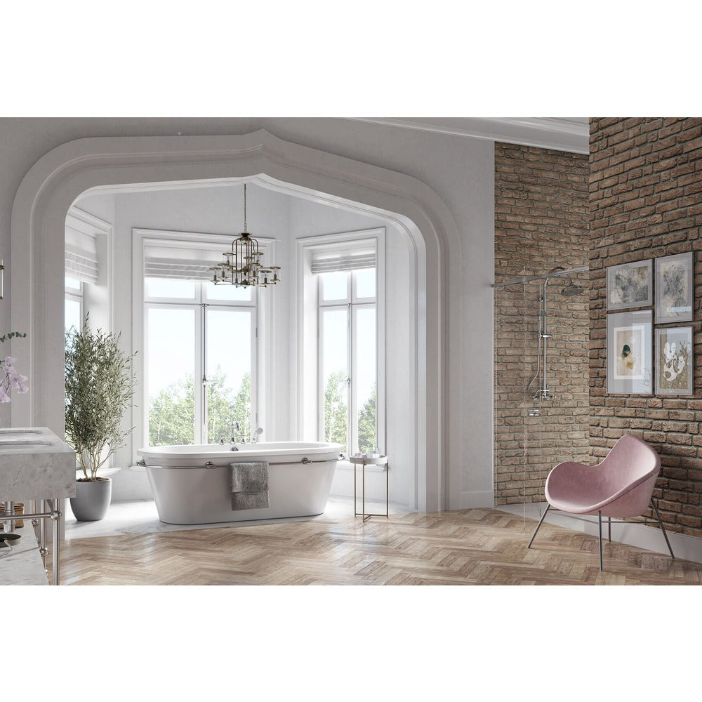 Колона за душ с двоен смесител, матово бронзово покритие FDesign Lacrima