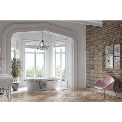 Колона за душ с двоен смесител, матово бронзово покритие FDesign Lacrima