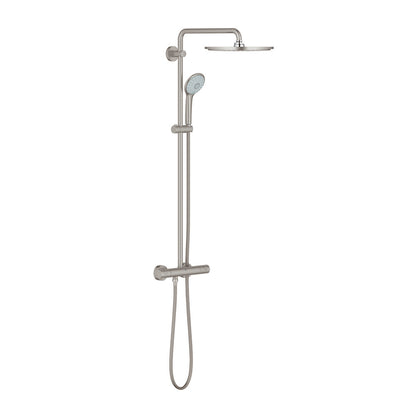 Grohe Euphoria 310 Shower Column with Thermostat in Supersteel Finish