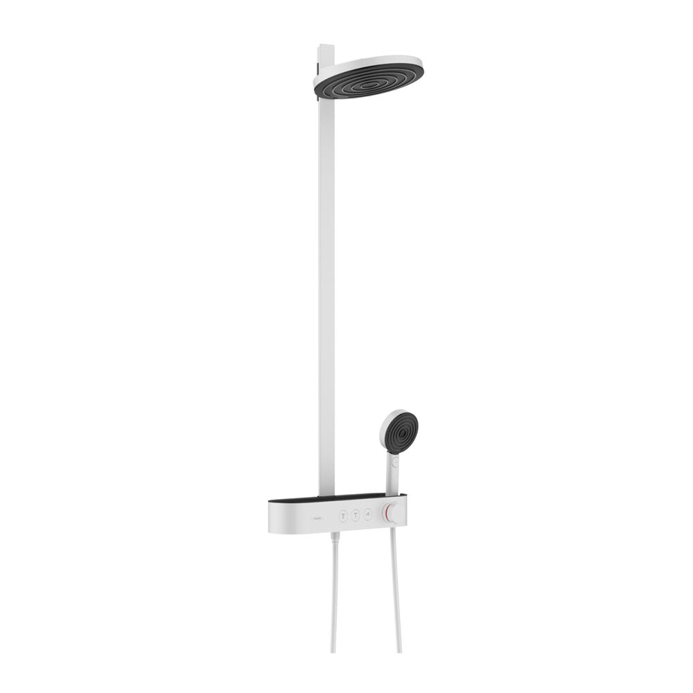Hansgrohe Pulsify S 260 Matte White Shower Column with ShowerTablet Select 400