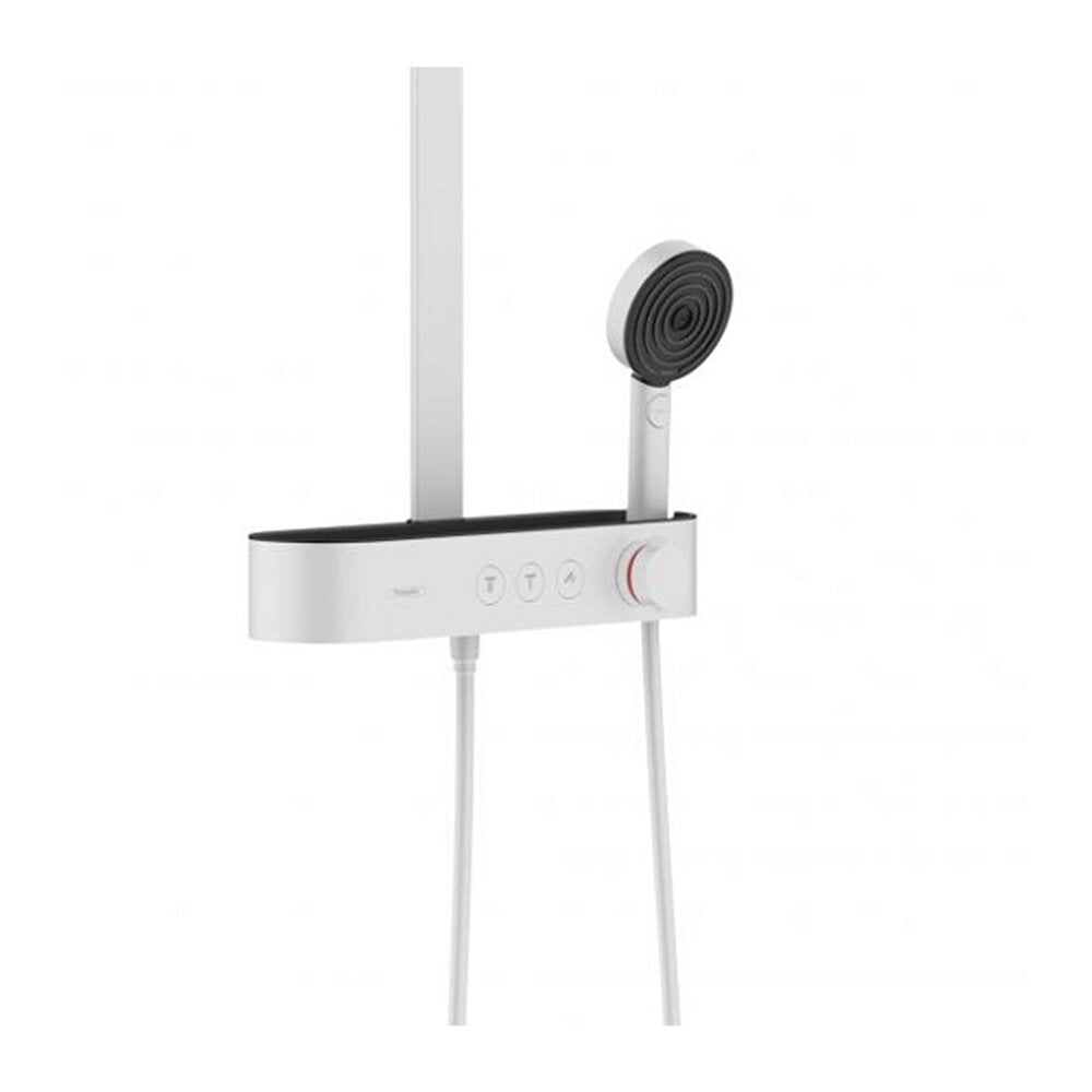 Hansgrohe Pulsify S 260 Matte White Shower Column with ShowerTablet Select 400
