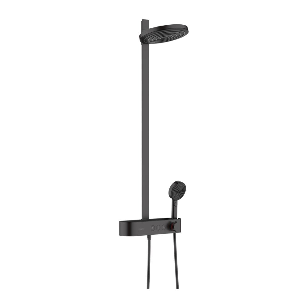 Hansgrohe Pulsify S 260 Matte Black Shower Column with ShowerTablet Select 400 Thermostat