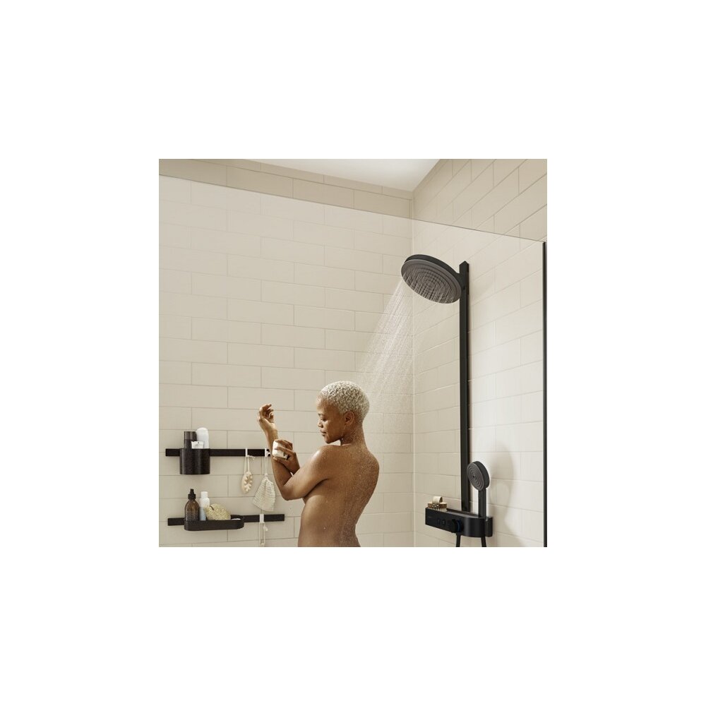 Hansgrohe Pulsify S 260 Matte Black Shower Column with ShowerTablet Select 400 Thermostat