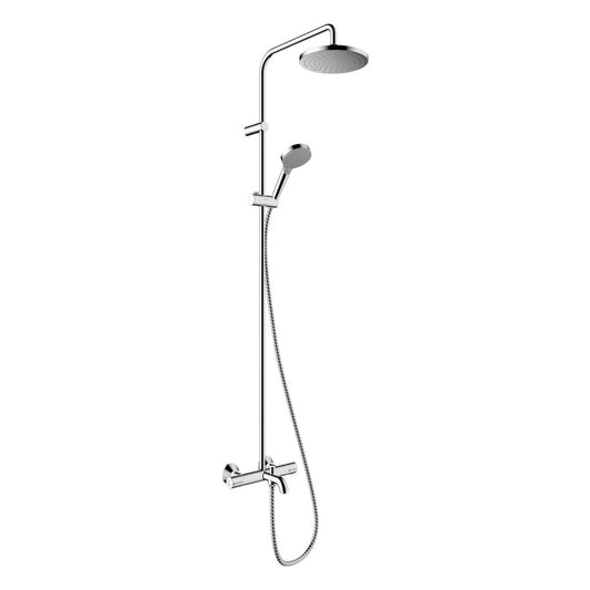 Hansgrohe Vernis Blend 200 Thermostatic Shower Column with Bathtub Spout and 2 Functions