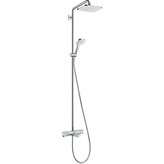Hansgrohe Croma E 280 Thermostatic Shower Column with Bathtub Spout