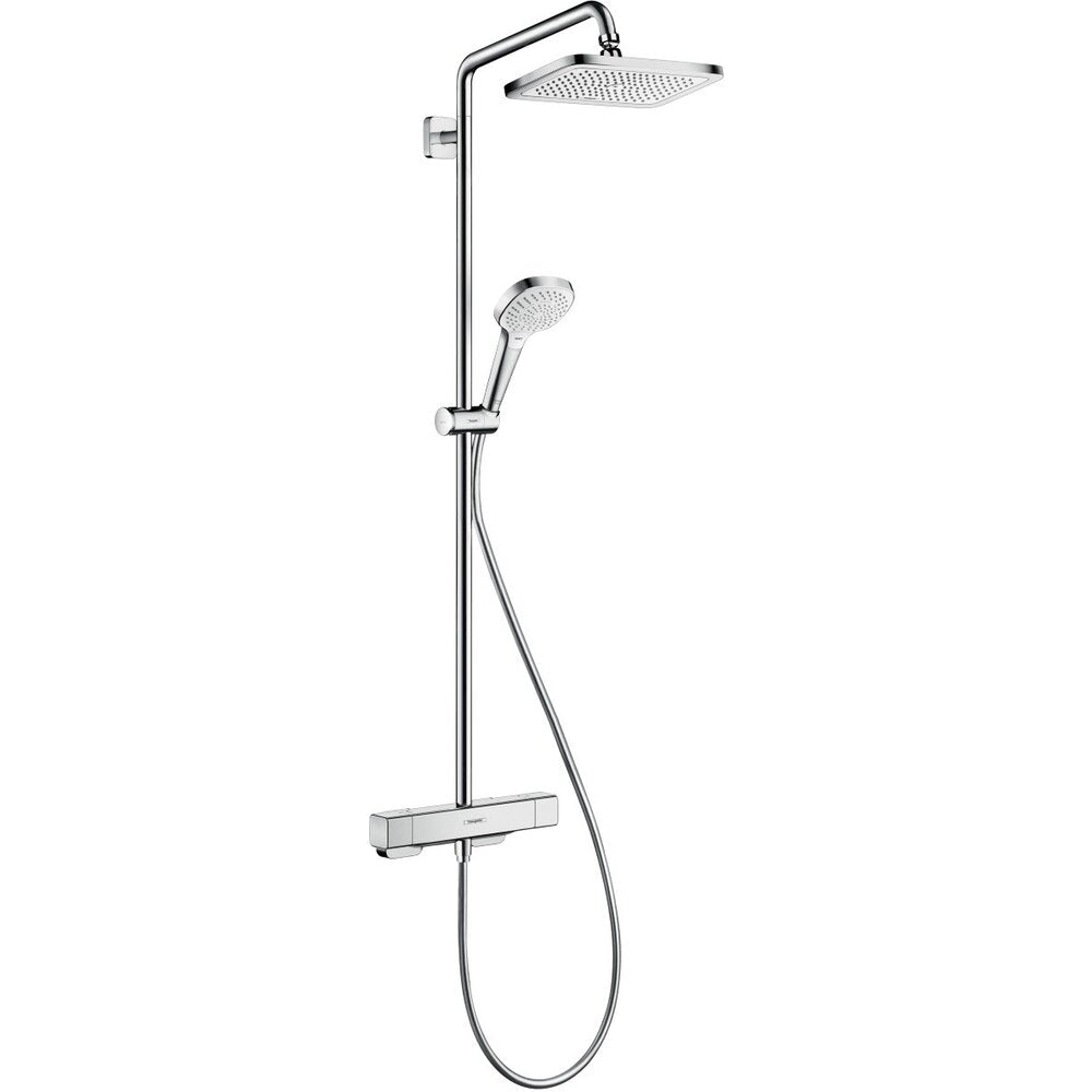 Hansgrohe Croma E 280 EcoSmart Thermostatic Shower Column with 3 Functions