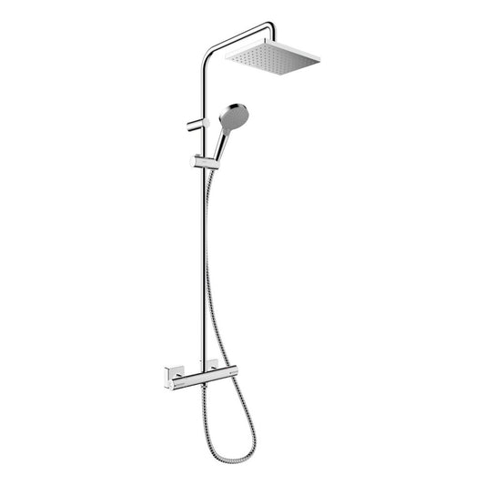 Hansgrohe Vernis Shape 230 Thermostatic Shower Column with 2 Functions