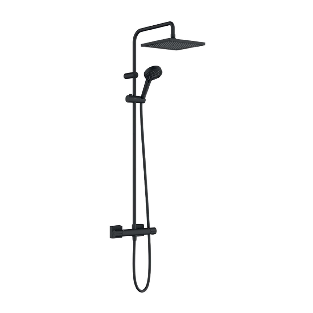 Hansgrohe Vernis Shape 240 Matte Black Thermostatic Shower Column