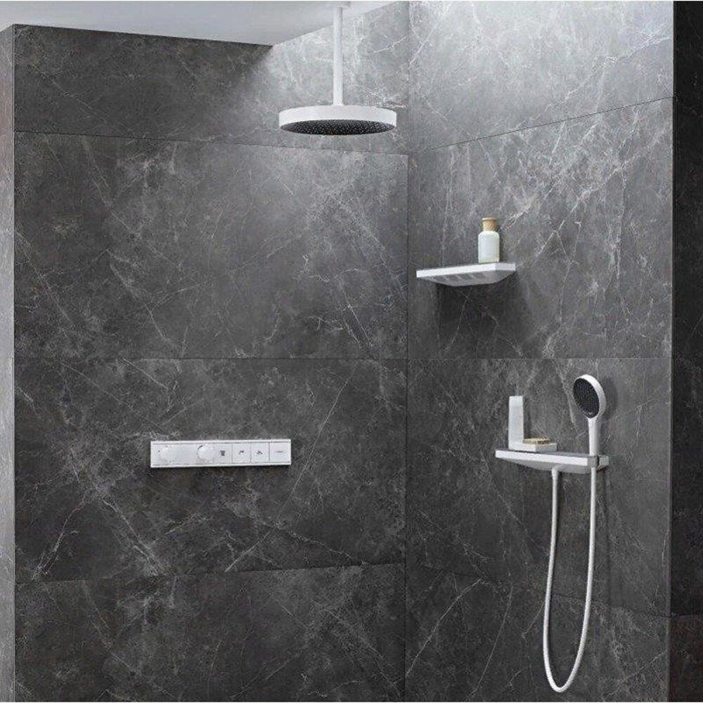 Стенно свързване за душ маркуч Hansgrohe Rainfinity матово бяло