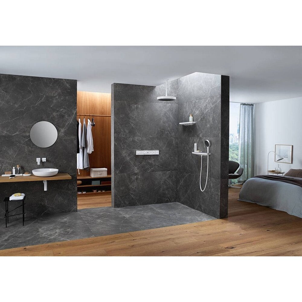 Стенно свързване за душ маркуч Hansgrohe Rainfinity матово бяло