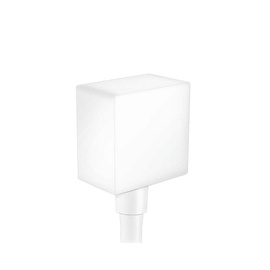 Кот конектор душ Hansgrohe FixFit Square бял мат