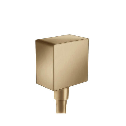 Hansgrohe FixFit Square Shower Connector in Brushed Bronze
