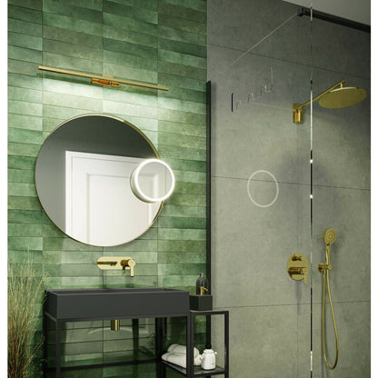 Matte black bathroom console Deante Correo 40x20x76 cm