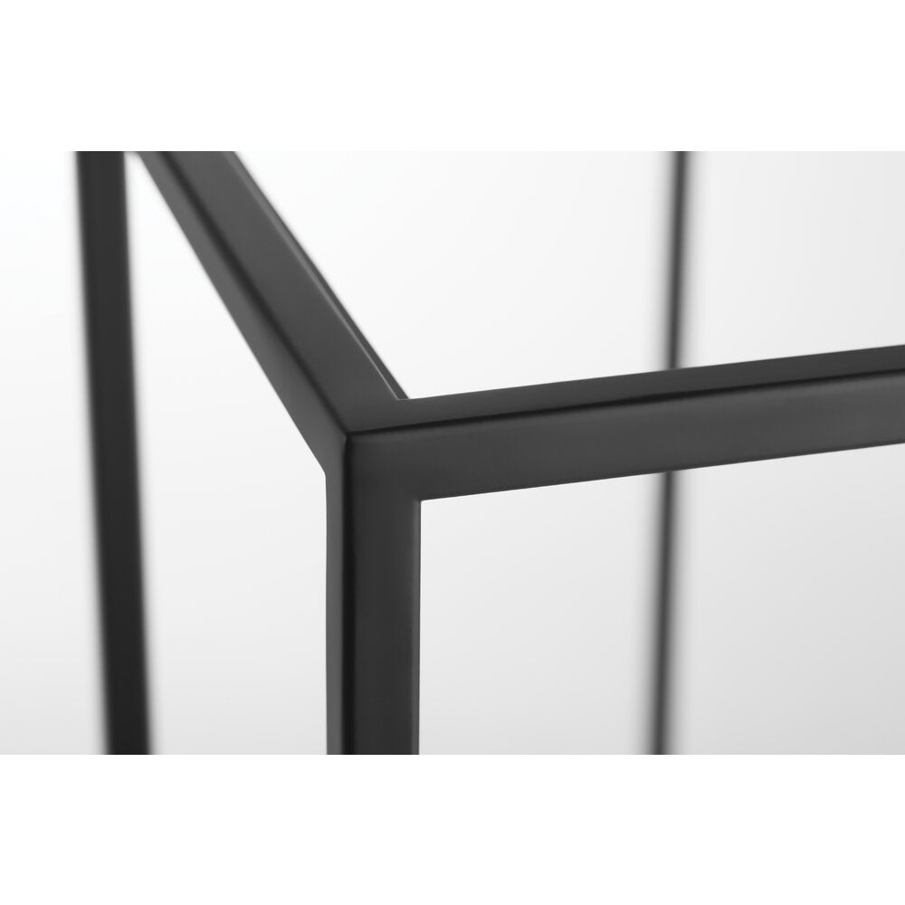 Matte black bathroom console Deante Correo 30x76 cm