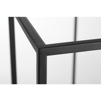 Matte black bathroom console Deante Correo 30x76 cm