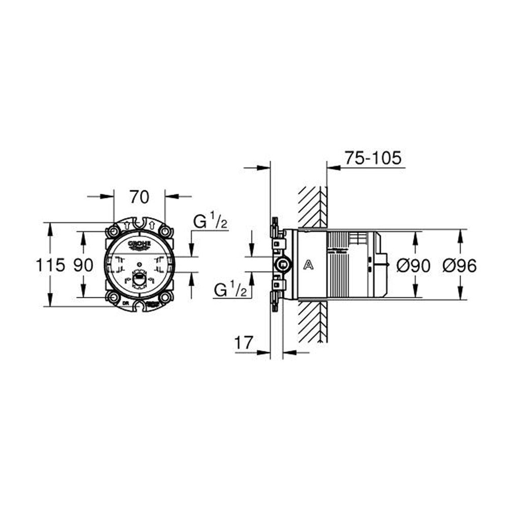 Grohe Universal RainShower Concealed Body