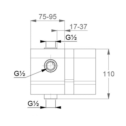 Built-in Body for Bathtub - Shower Faucet Kludi Pure&Easy