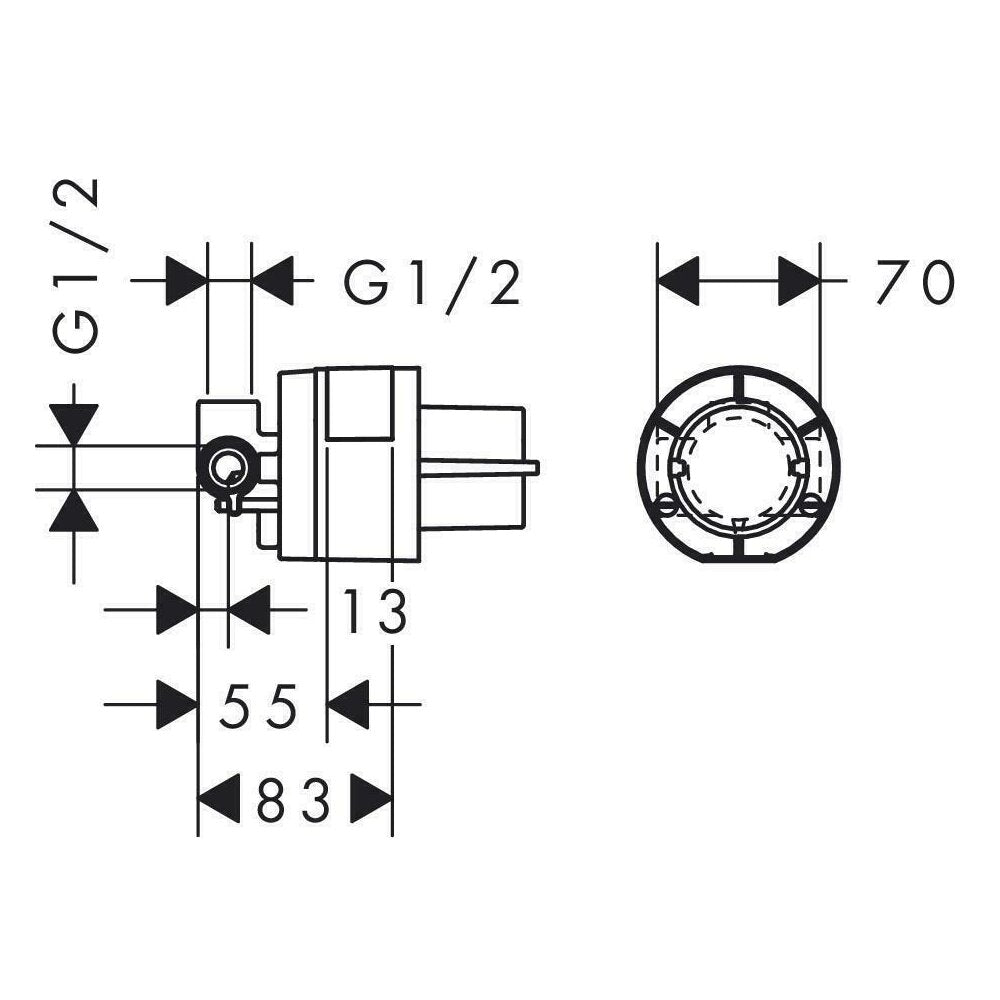 Hansgrohe Logis Concealed Body for Shower Faucet