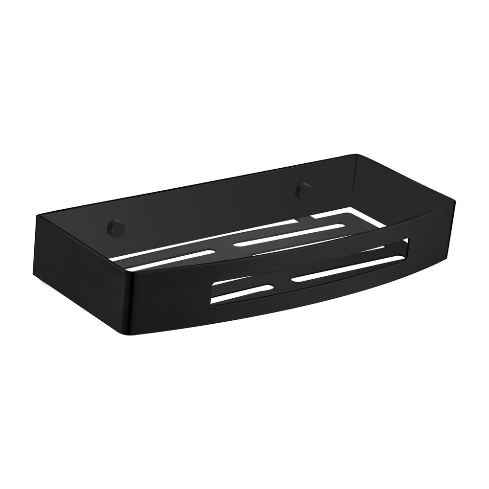 Omnires Uni Matte Black Shower Basket