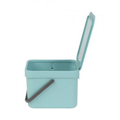 Кош за боклук Brabantia Sort&Go 6L за разделно събиране, Mint 648971