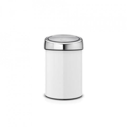 Кош за боклук Brabantia Touch Bin 3L, Бял 647216