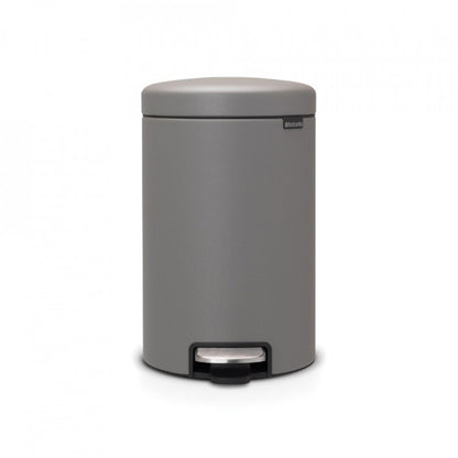 Кош за боклук с педалa Brabantia NewIcon 12L, Бетон Минерал Сив 1001090