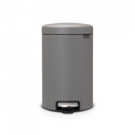 Кош за боклук с педалa Brabantia NewIcon 12L, Бетон Минерал Сив 1001090