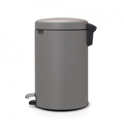 Кош за боклук с педалa Brabantia NewIcon 12L, Бетон Минерал Сив 1001090