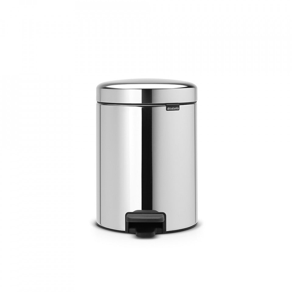 Кошче с педалa Brabantia NewIcon 5L, Brilliant Steel 649010