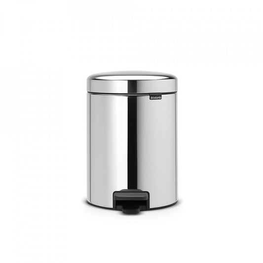 Кошче с педалa Brabantia NewIcon 5L, Brilliant Steel 649010