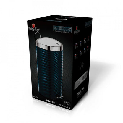 Кошче с педалa от неръждаема стомана 7L Aquamarine Metallic Collection Berlinger Haus BH 6435
