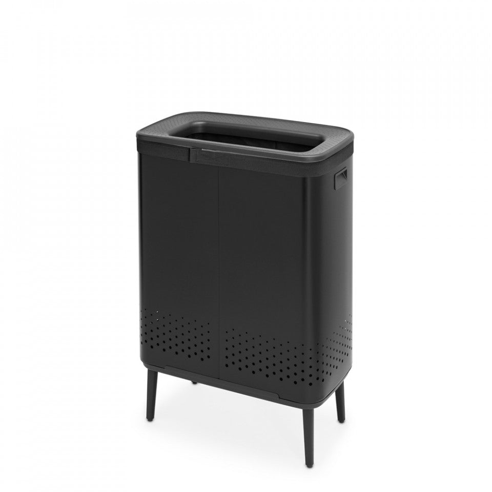 Кош за пране Brabantia Bo 2x45L, Матово Черен 1004177