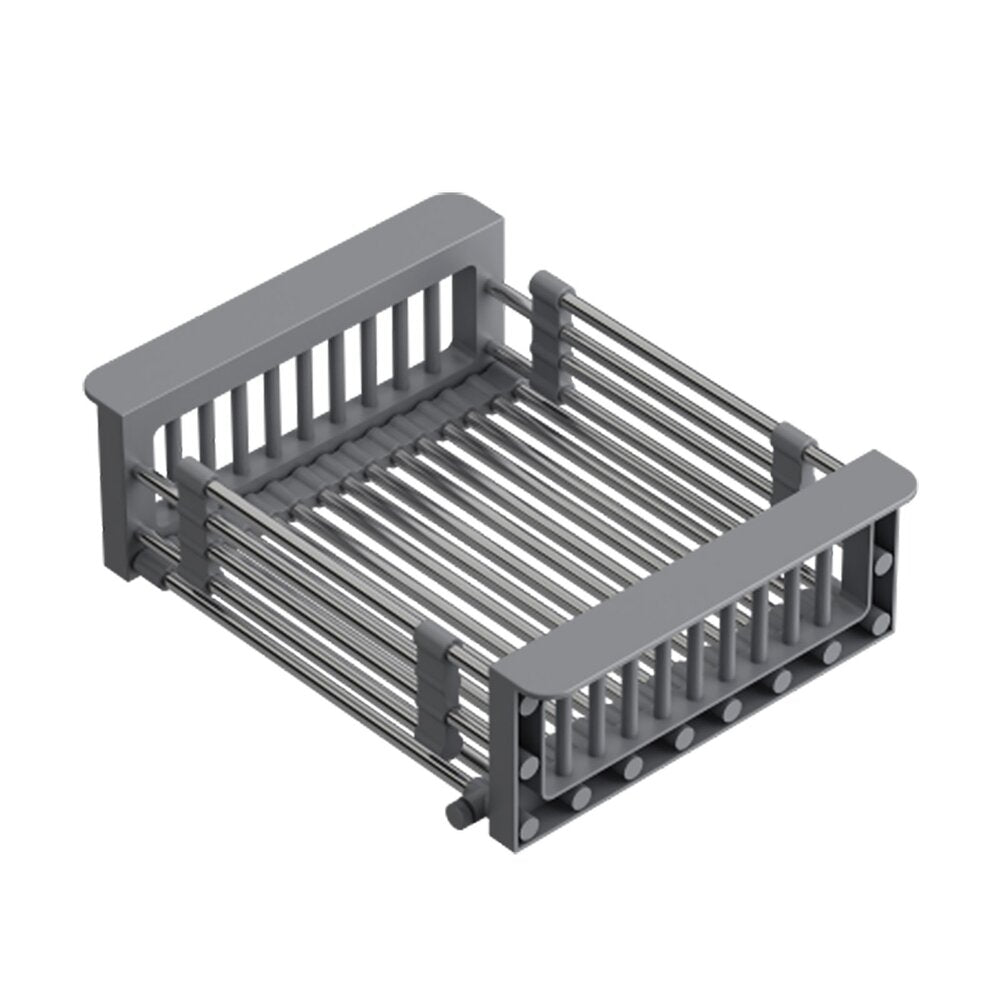 Quadron Unique Rectangular Drain - Stainless Steel - Grey