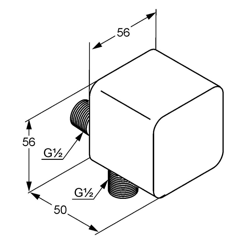 Kludi A-QA Shower Connector