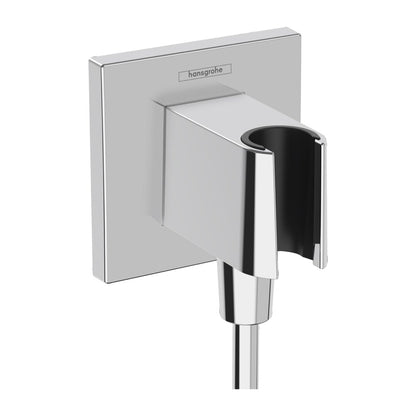 Кот конектор за душ с подложка за Hansgrohe Fixfit E хром гланц