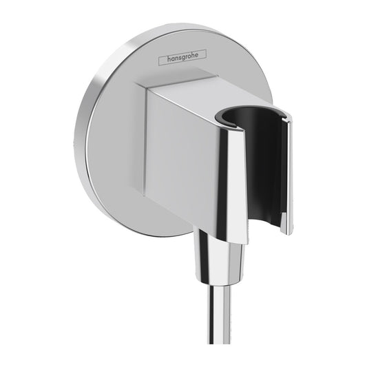 Hansgrohe Fixfit S Shower Connector with Chrome Support
