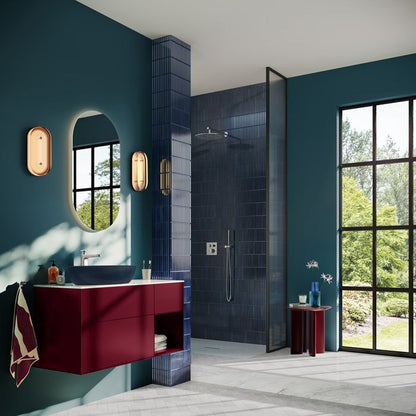 Кот за изход за душ Villeroy&Boch Universal кръгъл с хромирана опора