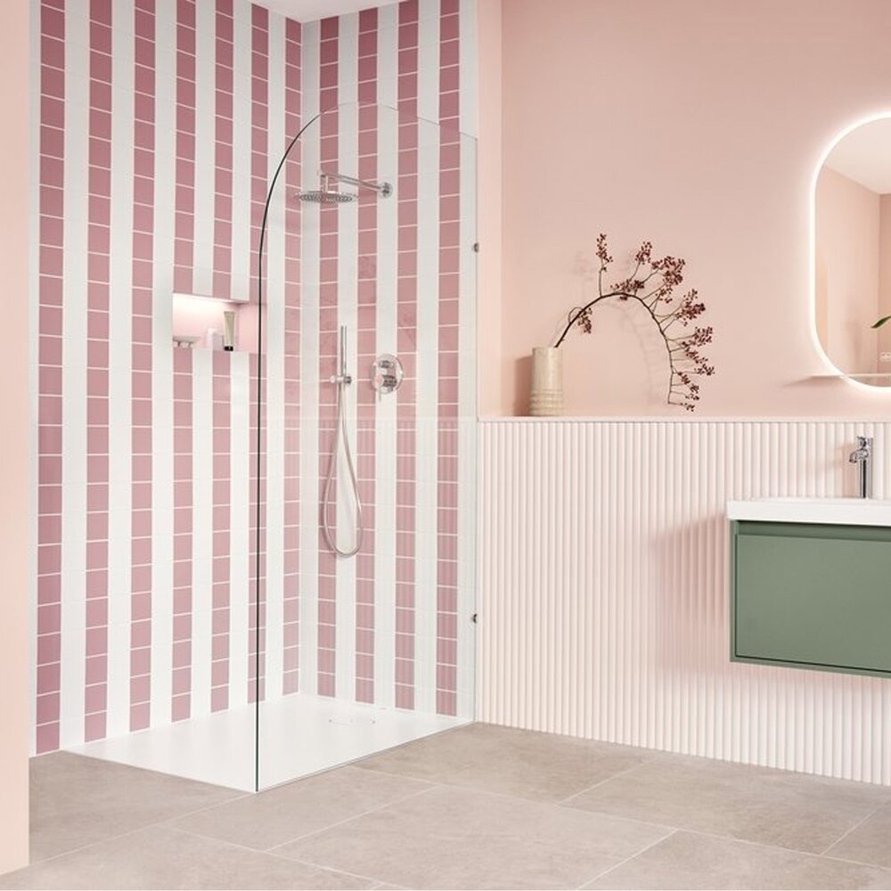 Кот за изход за душ Villeroy&Boch Universal кръгъл с хромирана опора