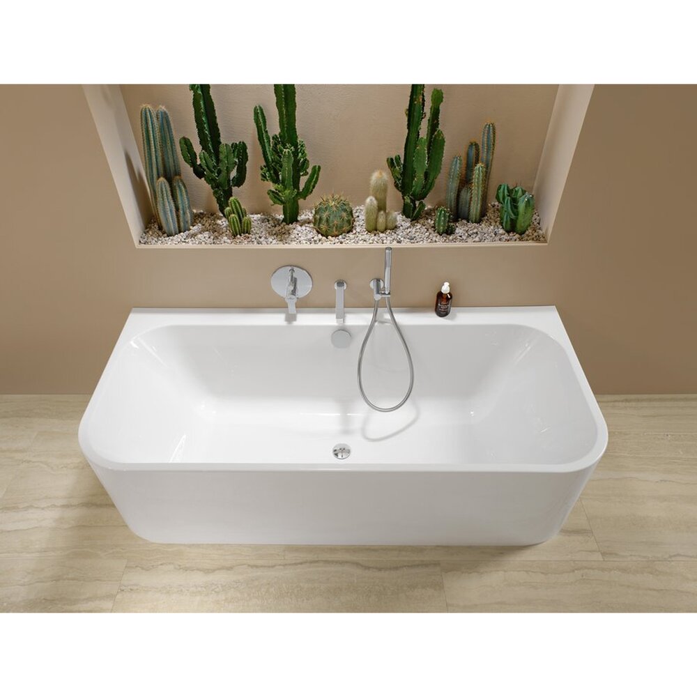 Кот за изход за душ Villeroy&Boch Universal кръгъл с хромирана опора