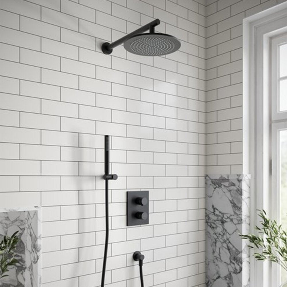 Изход за душ Villeroy&Boch Universal кръгъл черен мат