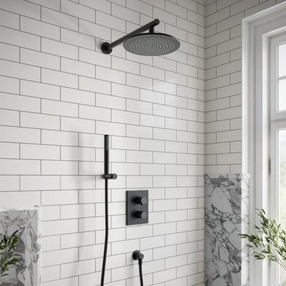 Изход за душ Villeroy&Boch Universal кръгъл черен мат