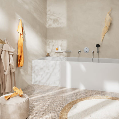 Кот за изход за душ Hansgrohe FixFit S с антирефлуксна клапа хром гланц