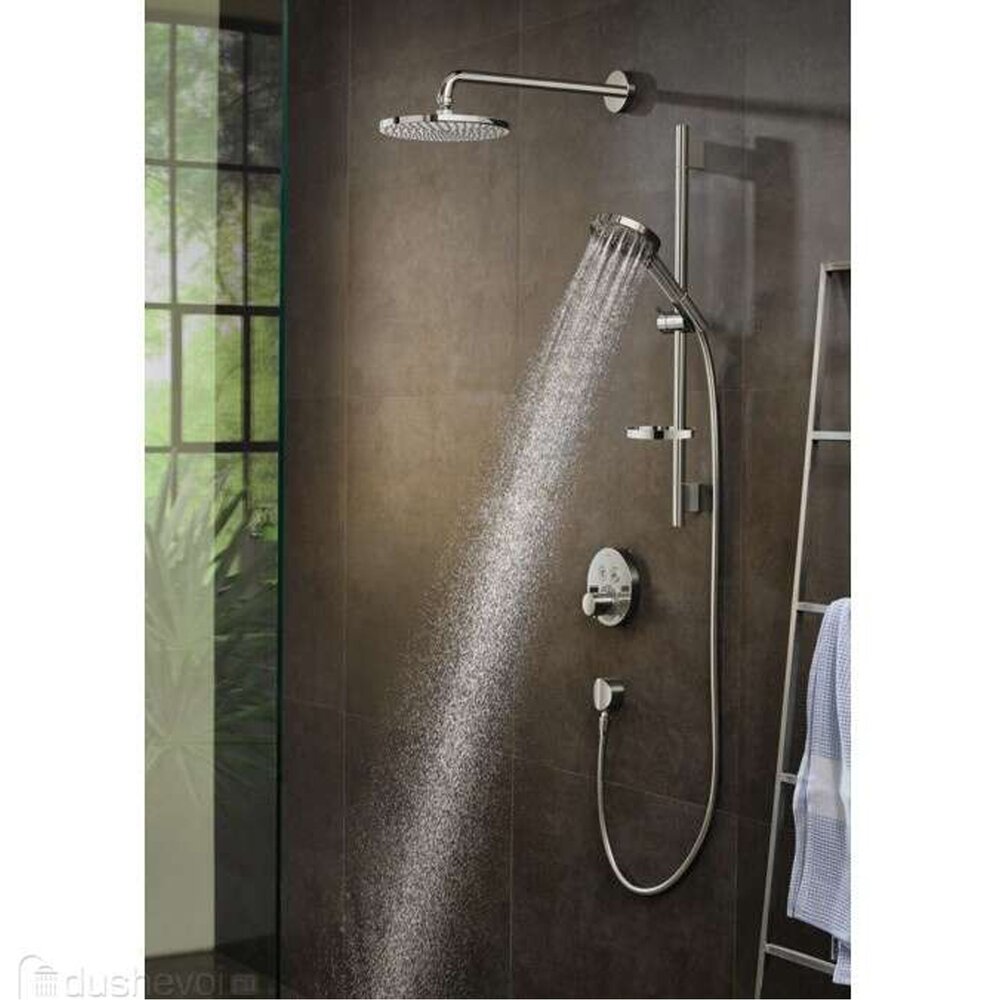 Кот за изход за душ Hansgrohe FixFit S с антирефлуксна клапа хром гланц